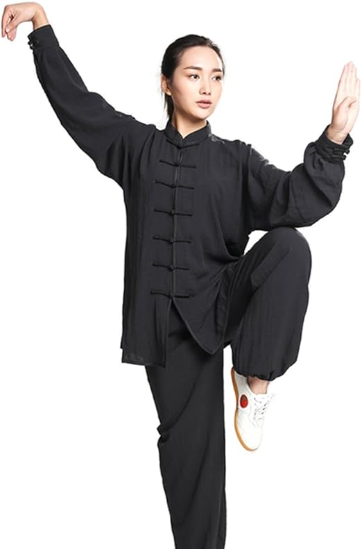 Unisex Womens Linen Kung Fu Tai Chi Uniform Martial Arts Wear